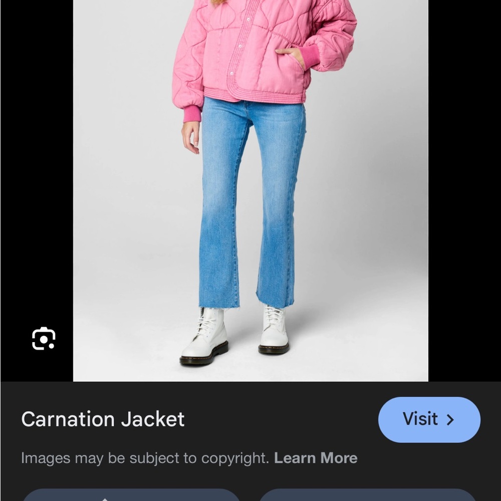 Pink Quilted Women's Jacket - Picture 5 of 5